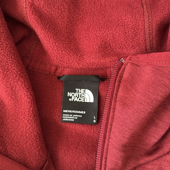 NWT The North Face Canyonlands Red White Zip Up Hooded Sweatshirt Jacket - Picture 6 of 10